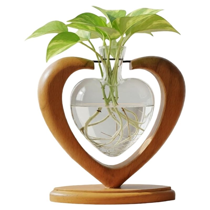 Propagation Station Vase - IALJ-Plant Propagation Station,Solid Wooden Stand Rooting