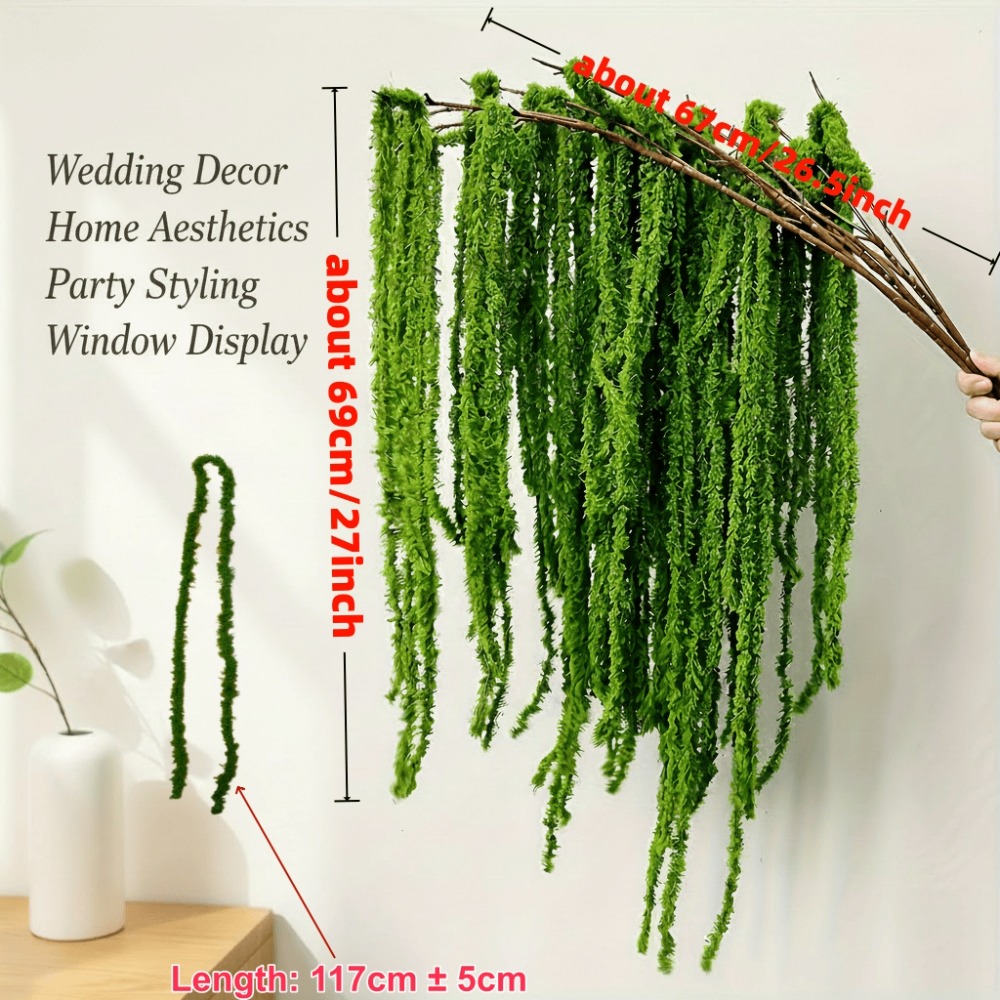 4 Piece Set Artificial Amarant - Sphagnum Moss Dry 评论和价格